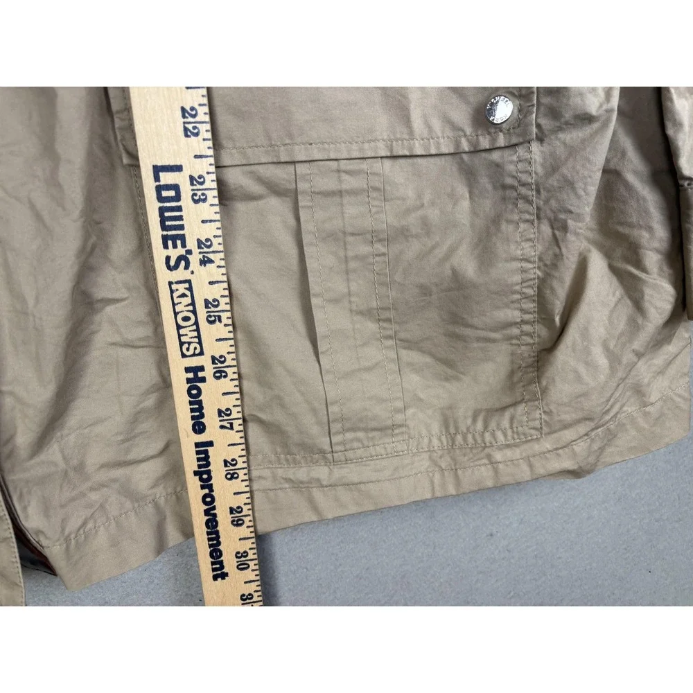 Michael Michael Kors Jacket Womens 22W Khaki Utility Safari Cotton